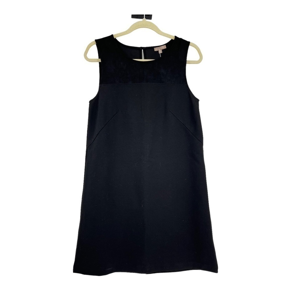 NEW Lilla P Little Black Shift Dress LBD Career Business Size Medium MSRP $200
